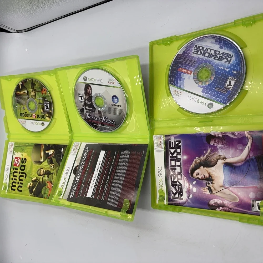 Xbox 360 Games Prince Of Persia Forgotten Sands Mini Ninjas Karaoke Revolution